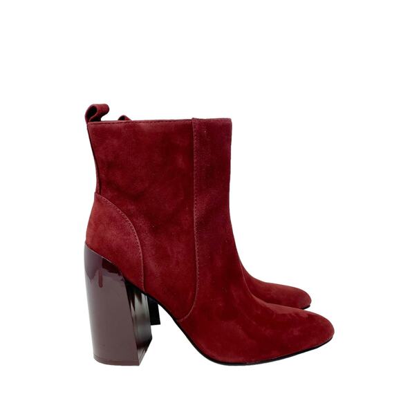NEW Vince Camuto Enverna Ankle Boot Burgundy Size 6.5 - Picture 4 of 12